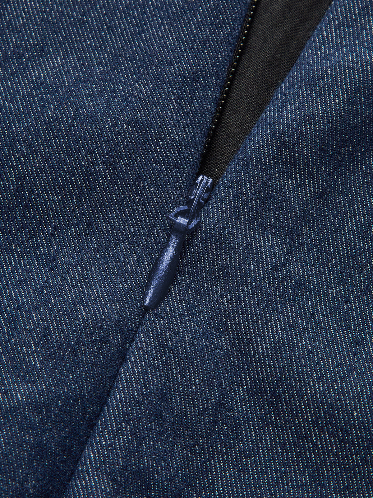 Lace Trim Denim Cami Maxi Dress-Chicvia