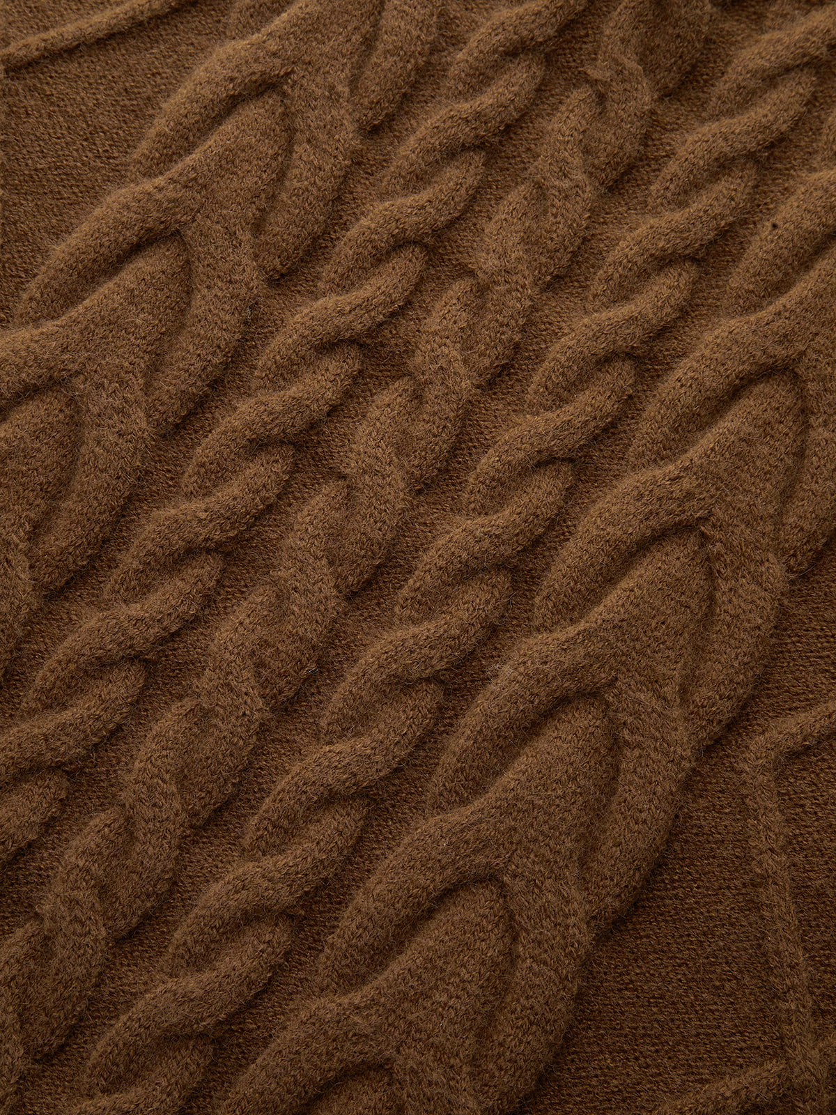 Cable Knit Sleeveless Sweater Vest-Chicvia