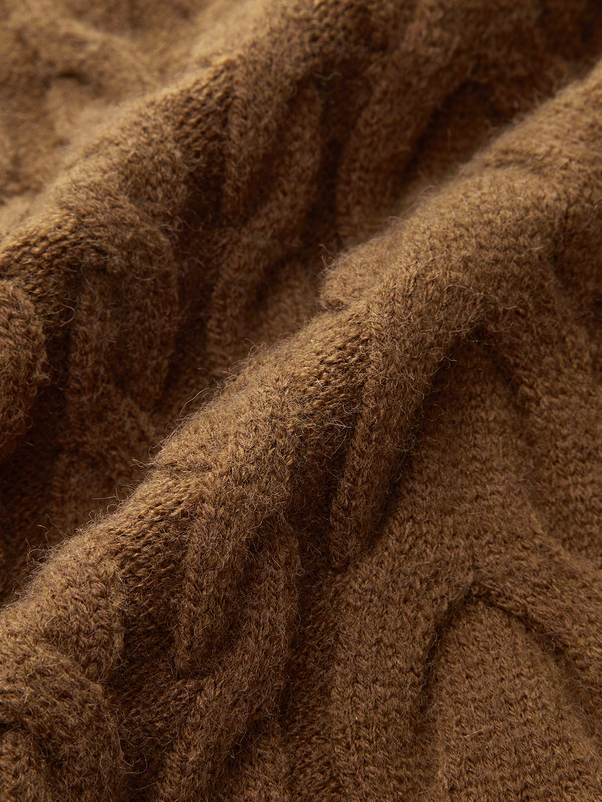 Cable Knit Sleeveless Sweater Vest-Chicvia