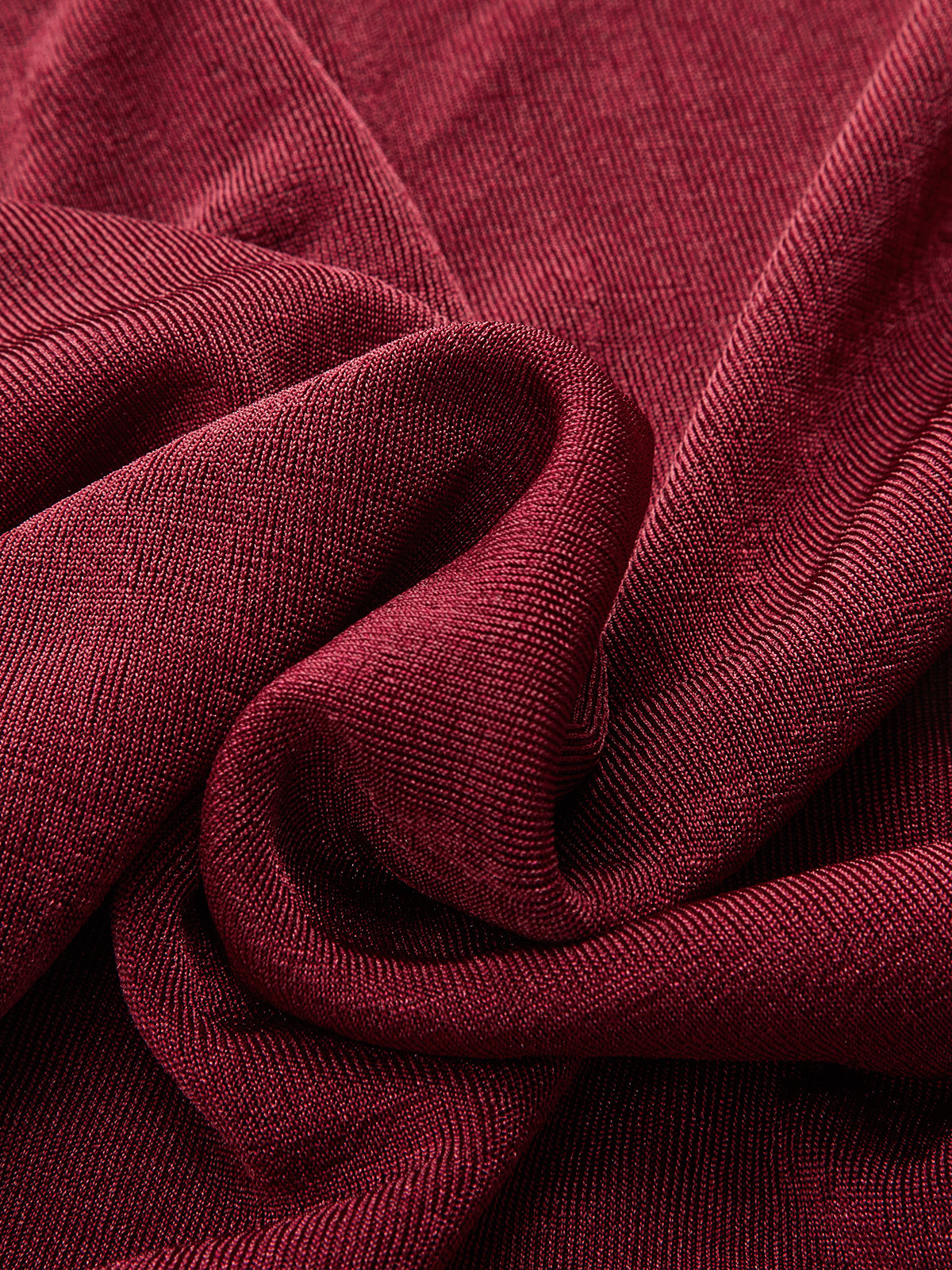 Draped Cowl Neck Long Sleeve T-Shirt-Chicvia