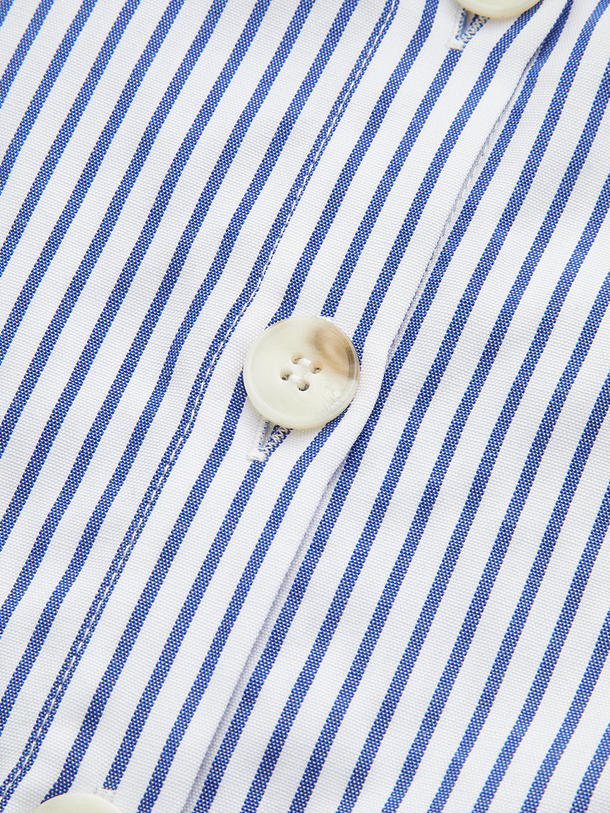 Off-Shoulder Striped Button Front Collared Dress-Chicvia