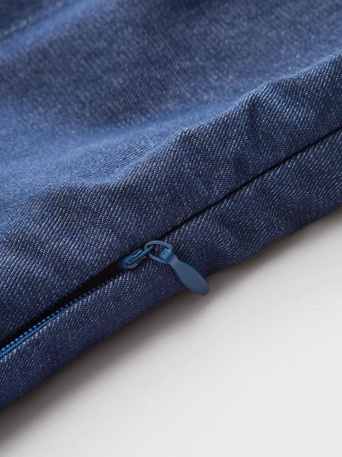 Cotton-Paneled Faux Denim Tank Top-Chicvia