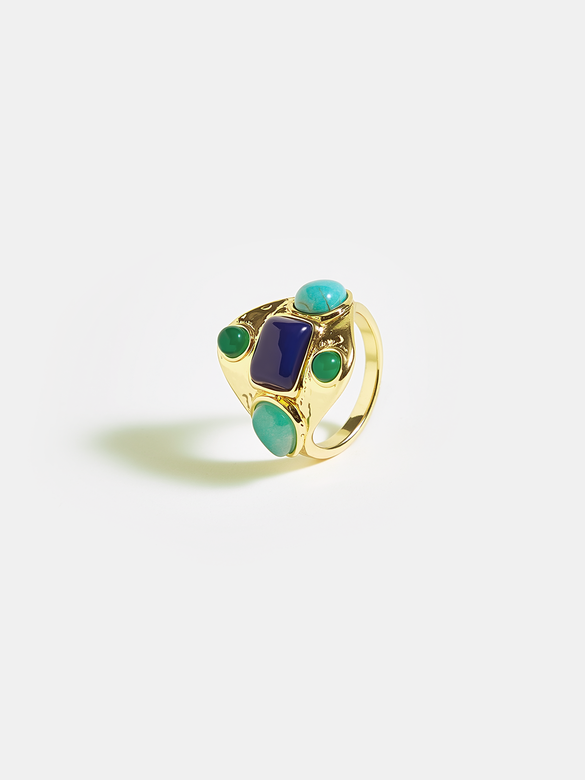 Multi-Stone Golden Ring-Chicvia