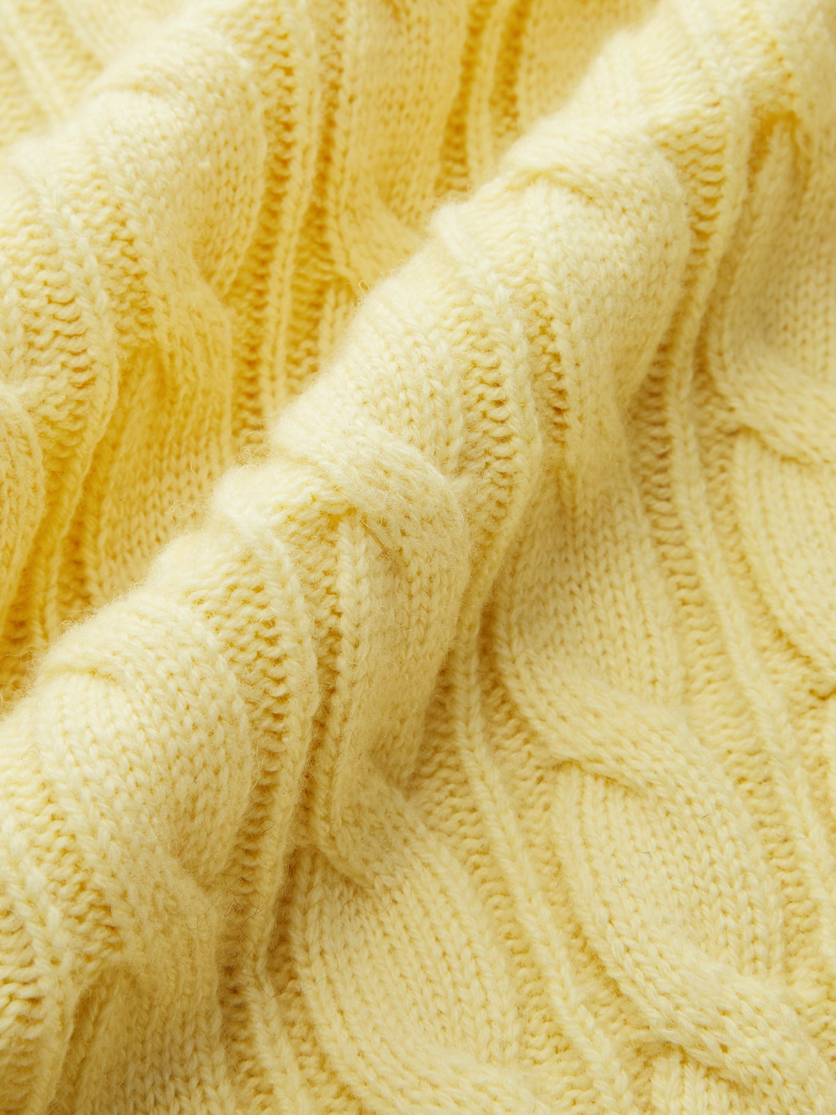 Cable Knit Short Sleeve Sweater-Chicvia