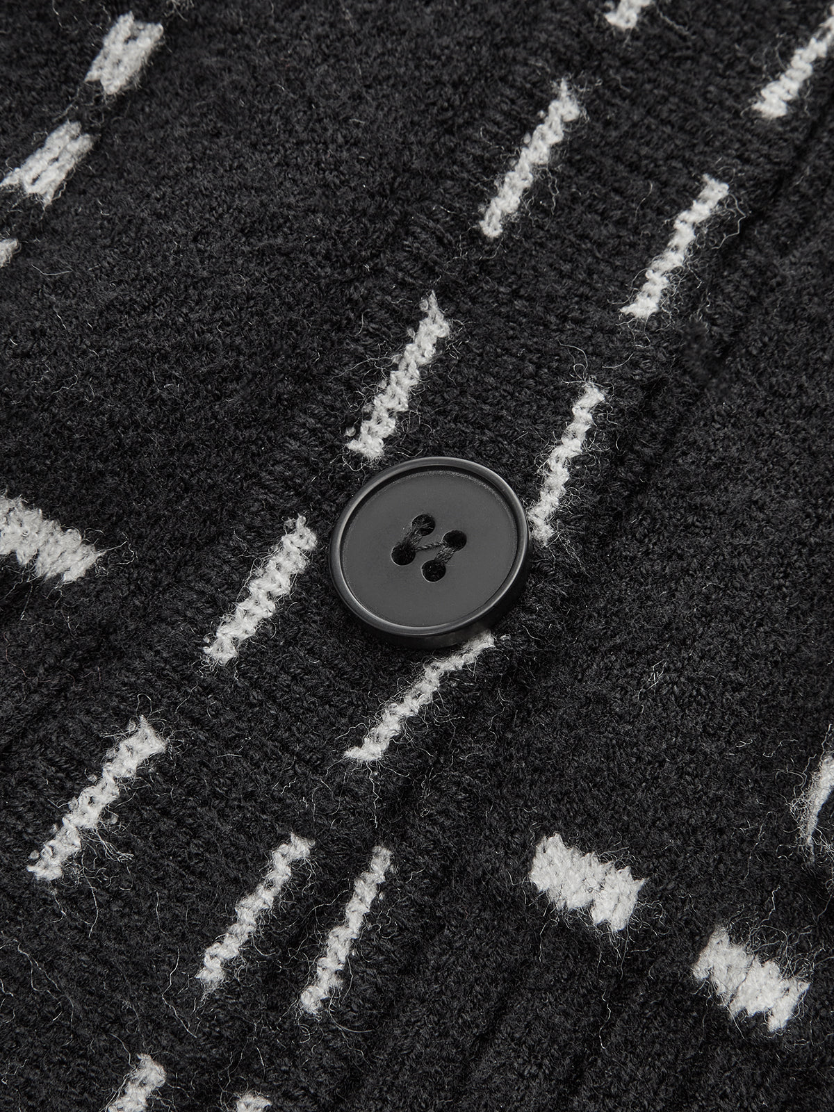 Contrast Trim Cardigan-Chicvia