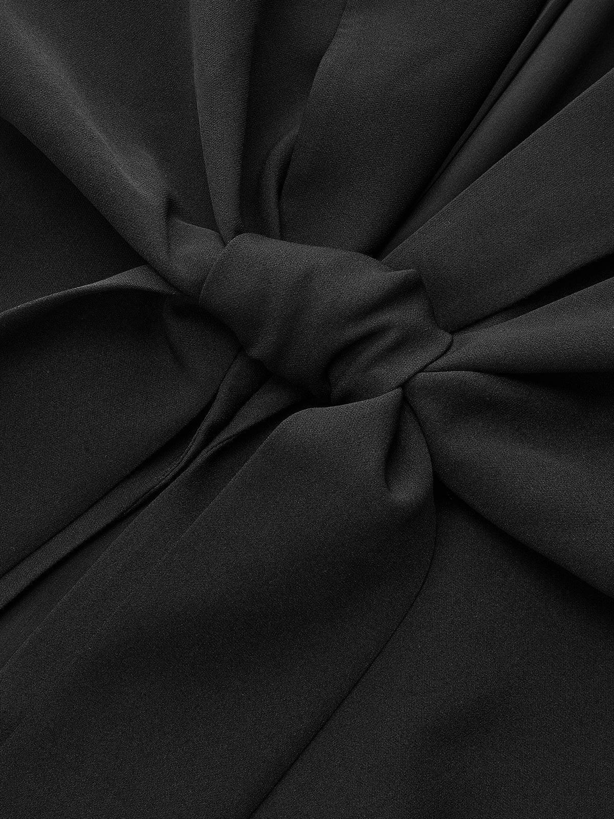 Long Sleeve Tie Front Blazer-Chicvia