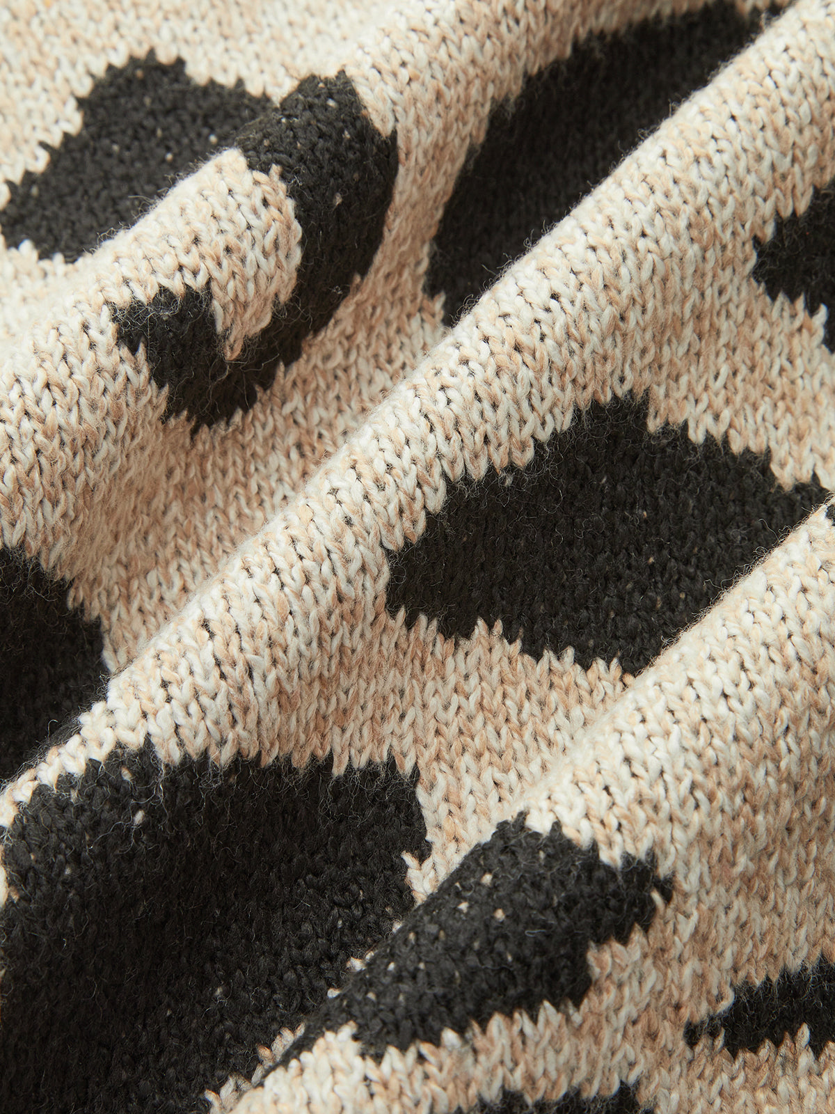 Leopard Print Wool Blend Sweater Vest-Chicvia