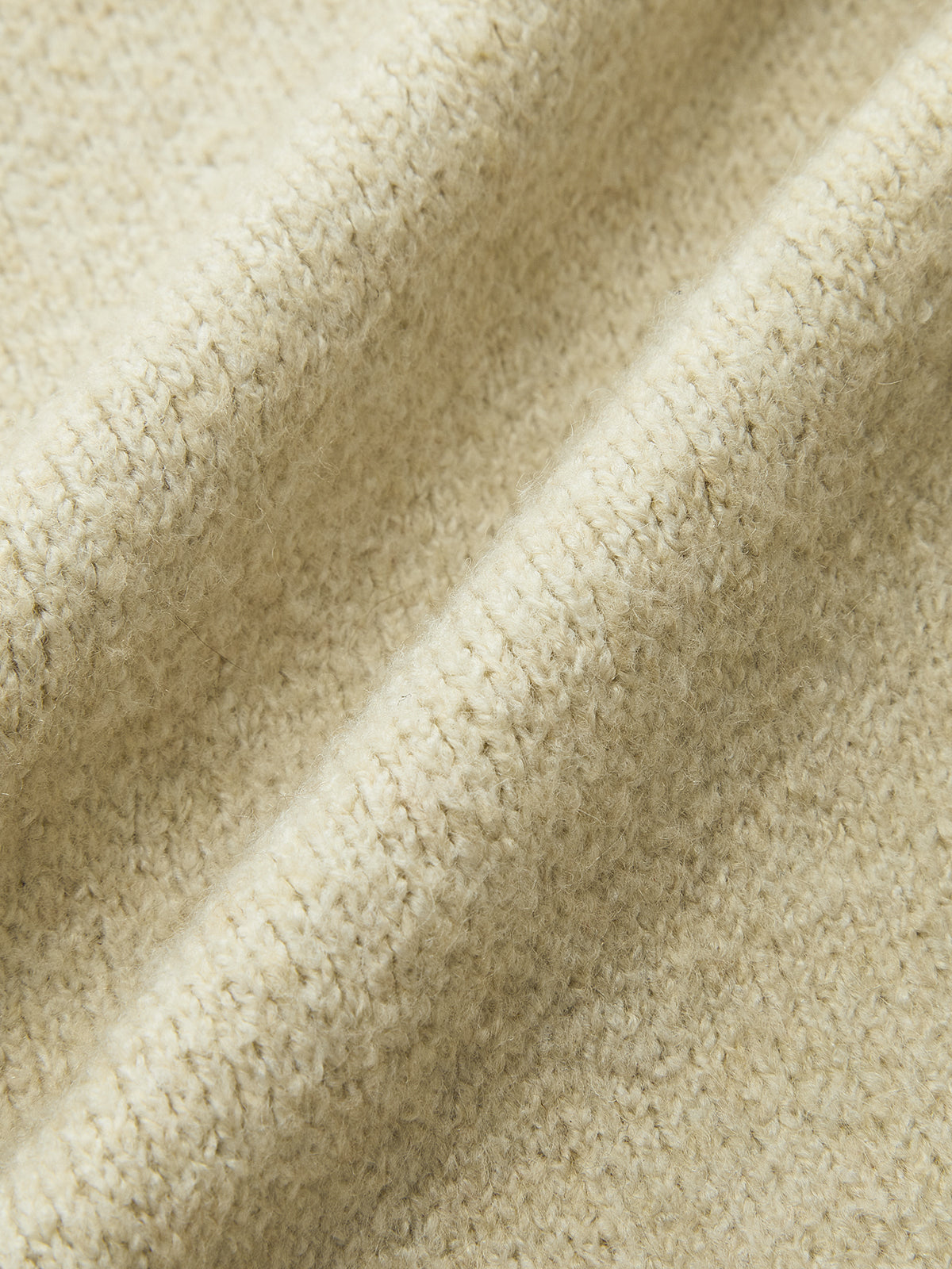 Denim Panel Zipper-Front Knit Cardigan-Chicvia