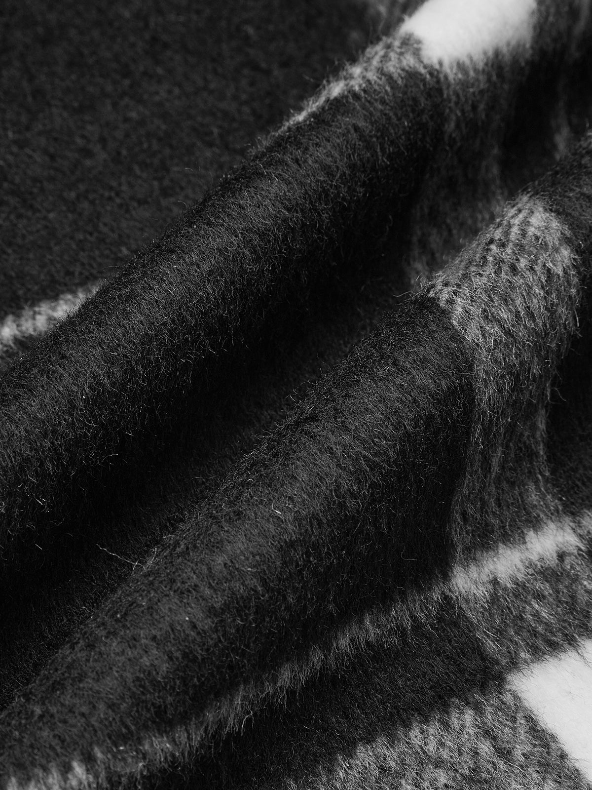 Plaid Belted Wool Blend Trench Coat-Chicvia