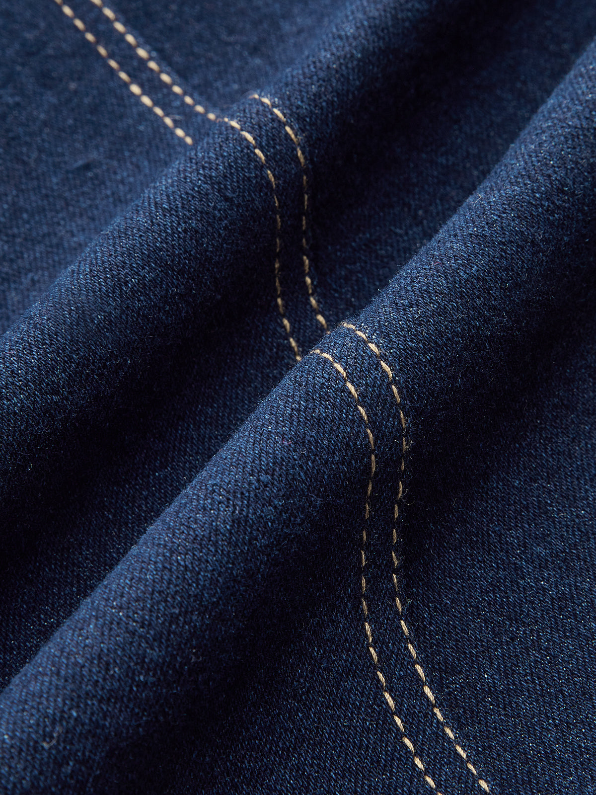 Contrast Stitch Denim Jacket-Chicvia