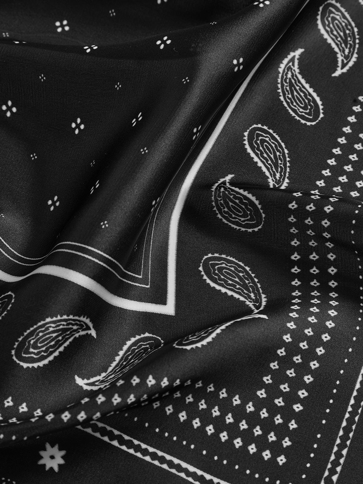 Paisley Pattern Square Scarf-Chicvia