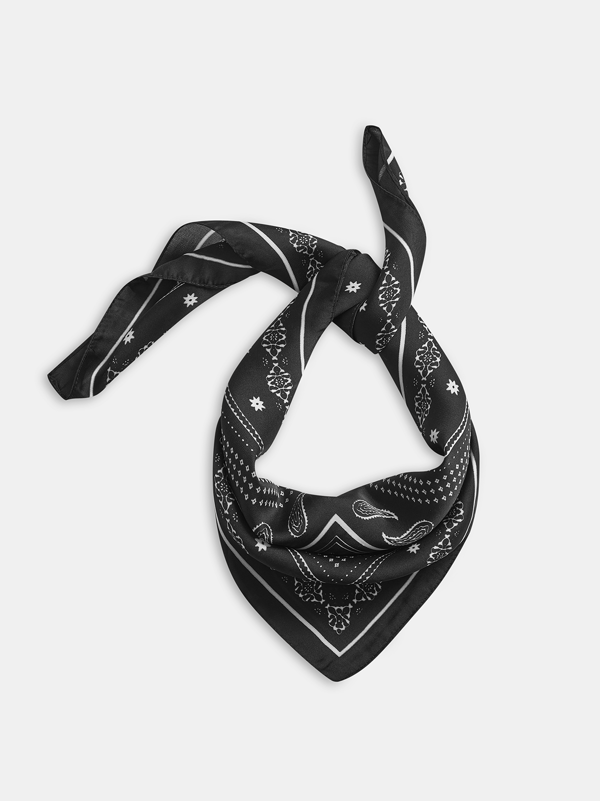 Paisley Pattern Square Scarf-Chicvia