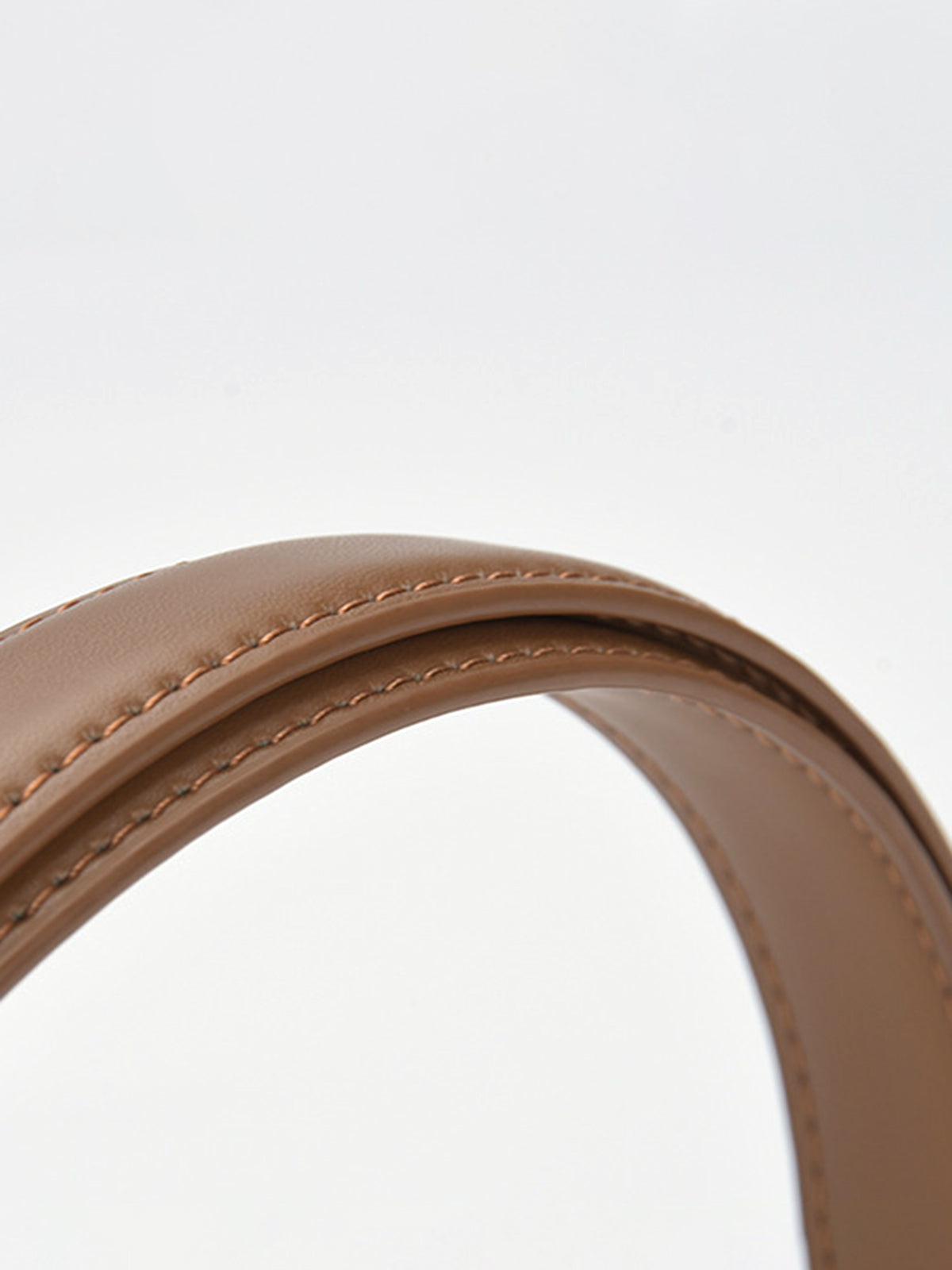 Golden Interlocking Buckle Leather Belt-Chicvia