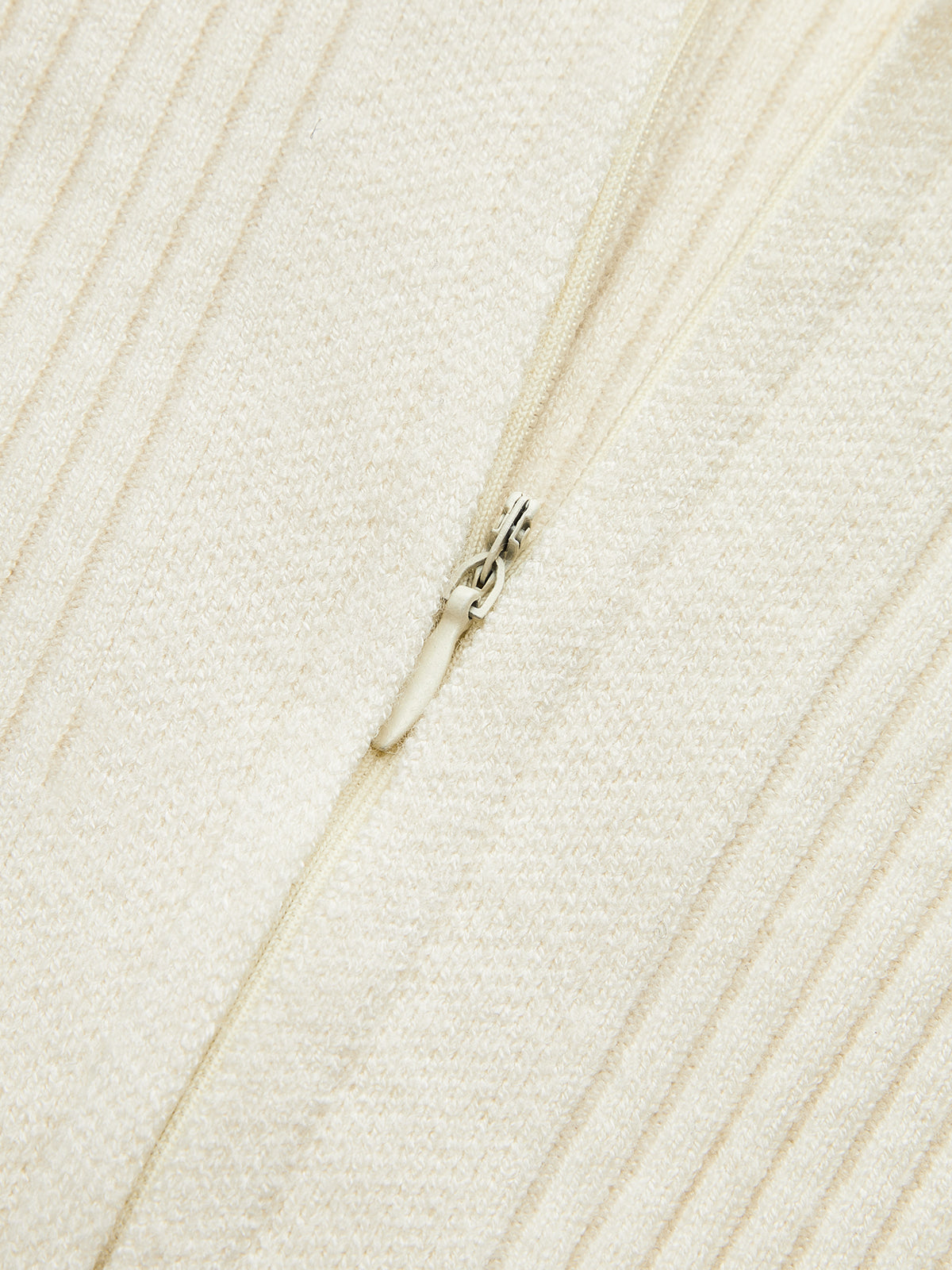 Ribbed Polo Zip Knit Bodysuit-Chicvia