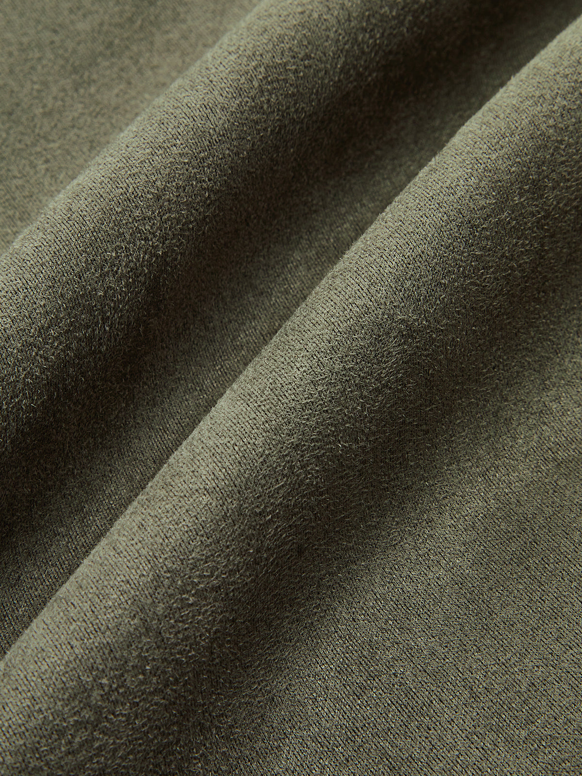 High-Waist Button Front Suede Effect Mini Skirt-Chicvia