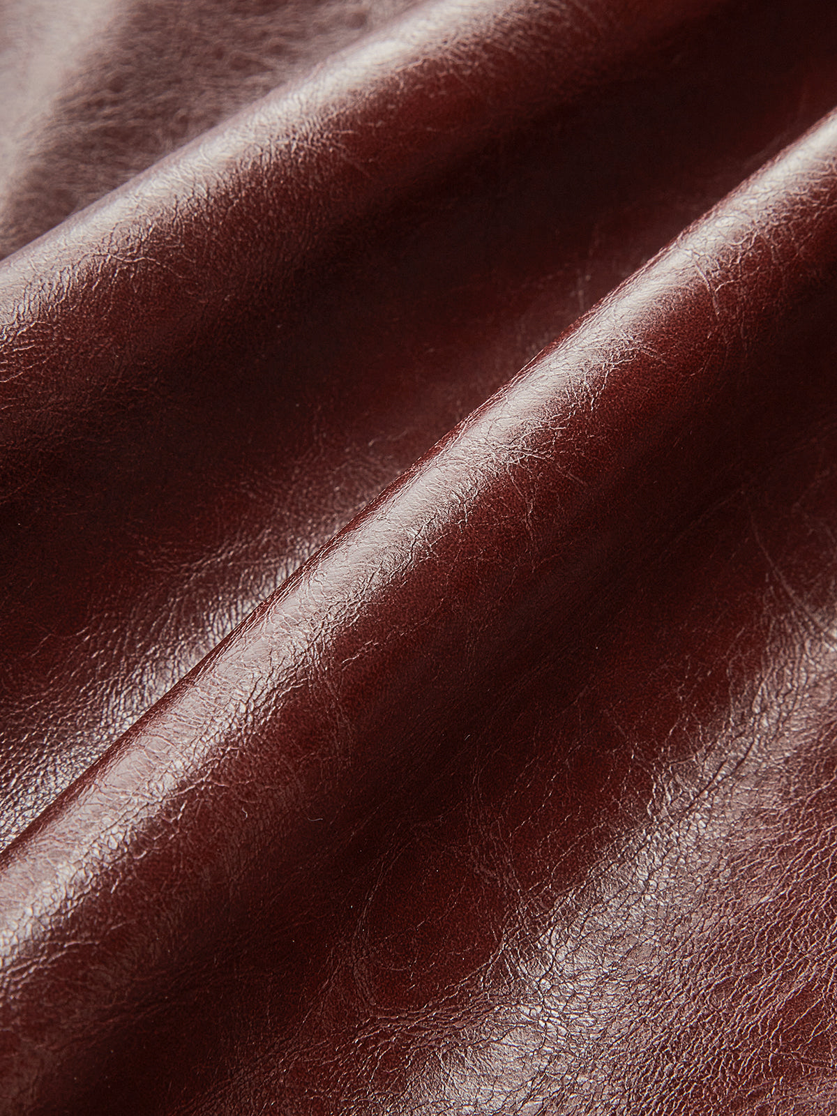 Knot Detail Slit Faux Leather Midi Skirt-Chicvia