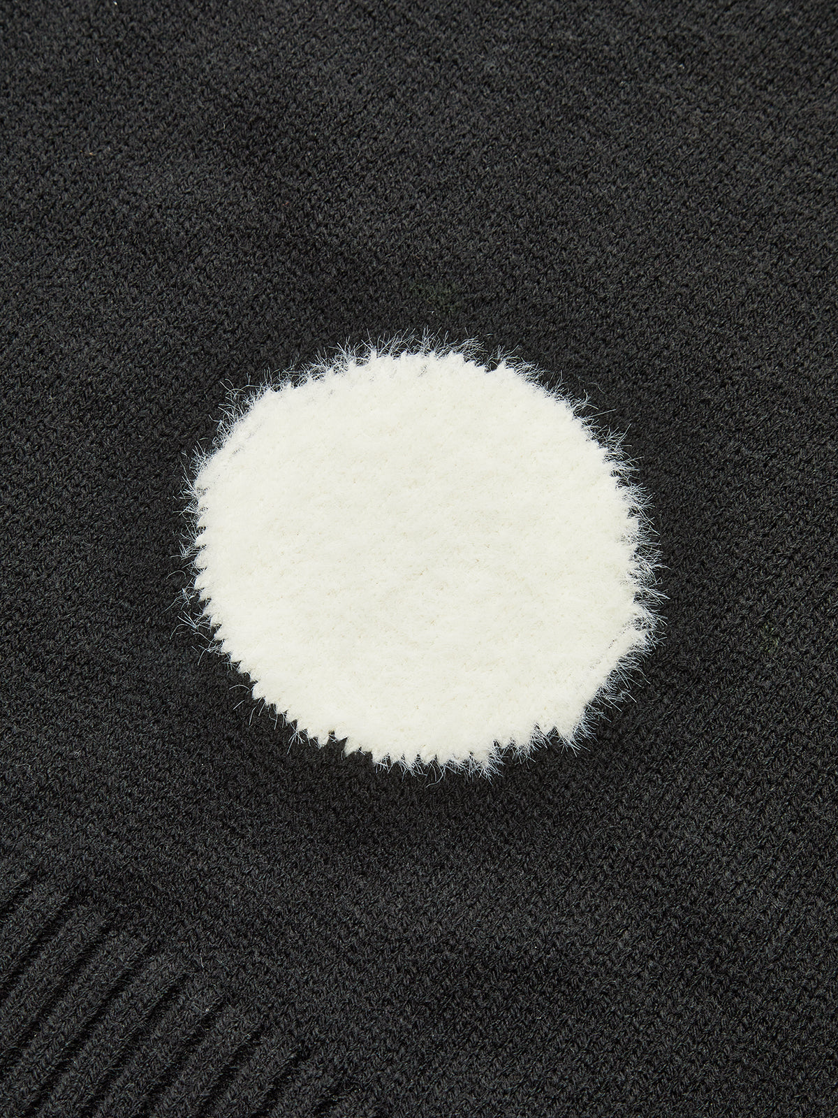 Large Polka Dot Mock Neck Sweater-Chicvia