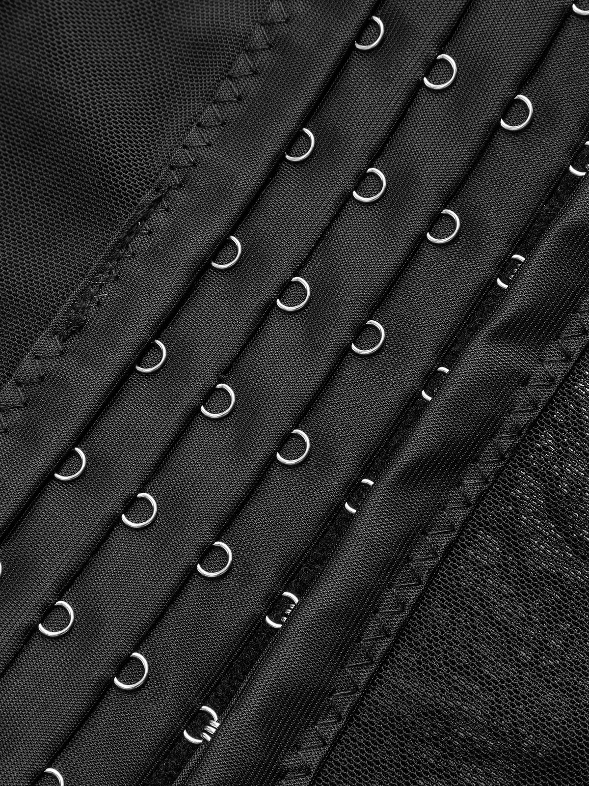 Lace Sheer Corset Top-Chicvia