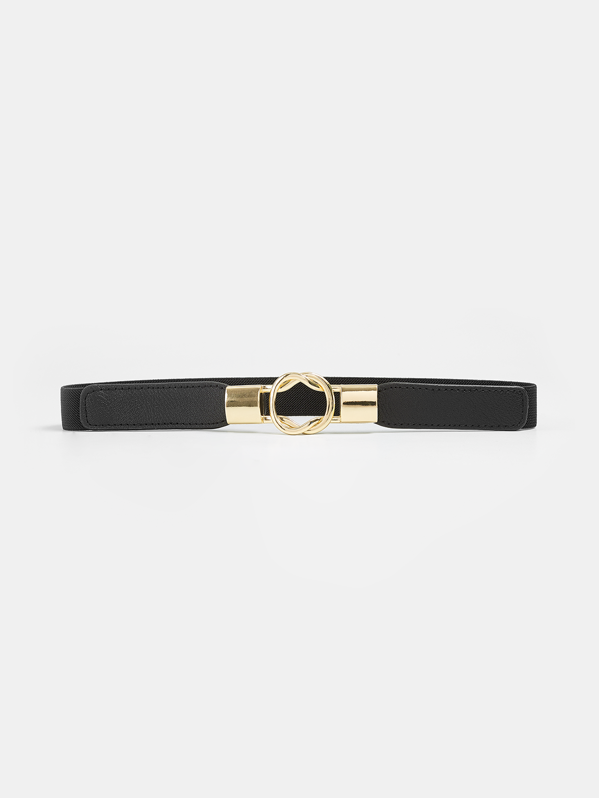 Interlocking Ring Buckle Elastic Belt-Chicvia