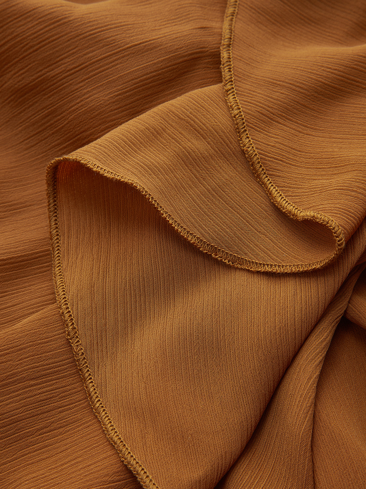 Chiffon Ruffled Tiered Sleeve Tie-Neck Blouse-Chicvia