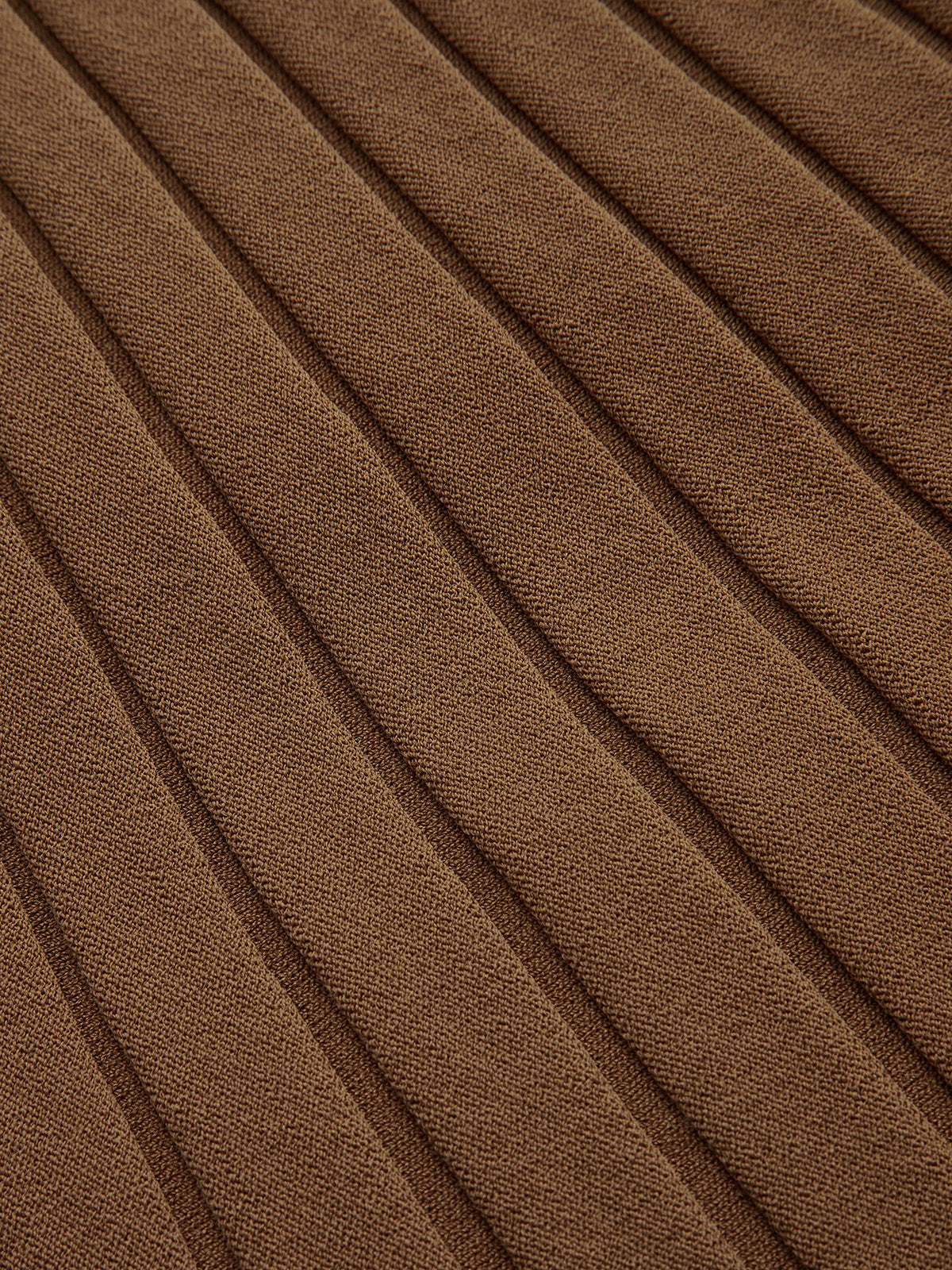 Ribbed Side Slit Button Detail Midi Skirt-Chicvia