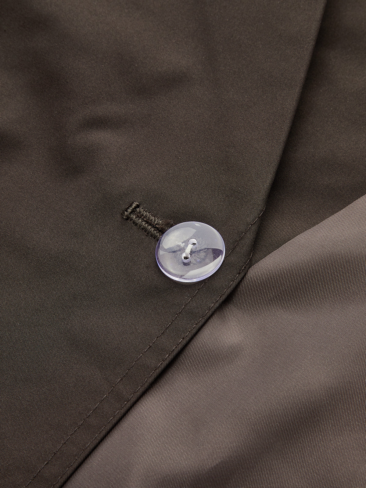 Double-Button Cropped Trench Coat-Chicvia