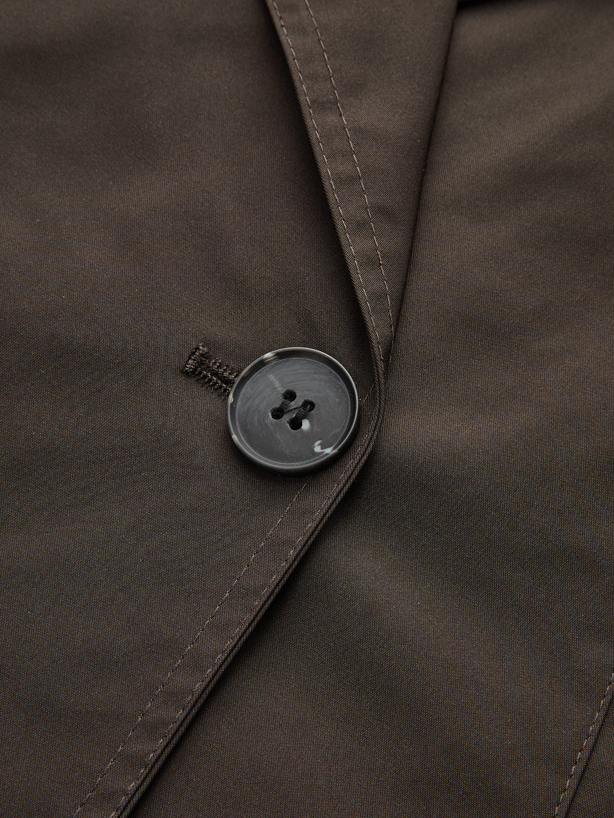 Double-Button Cropped Trench Coat-Chicvia