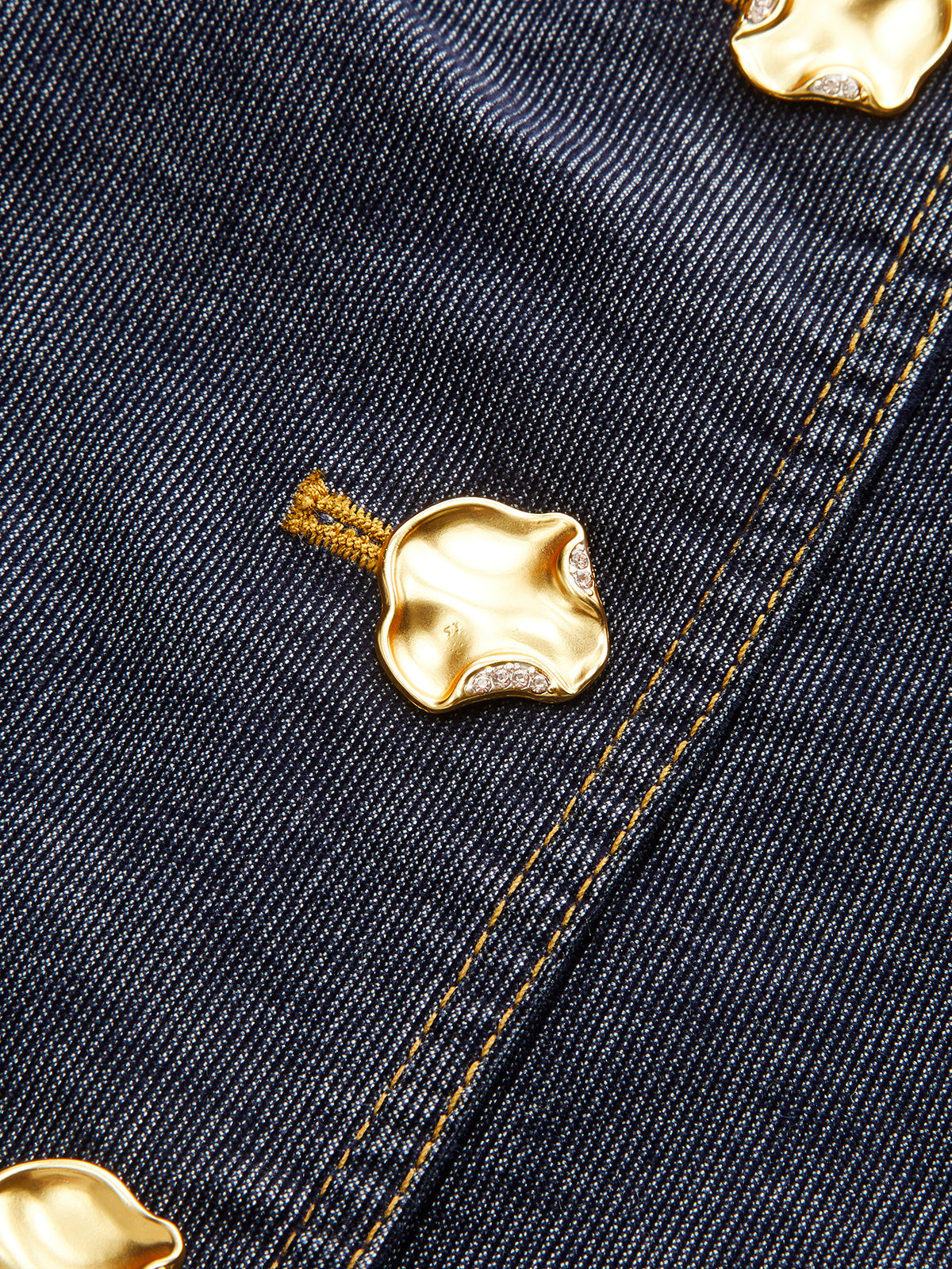 Metal Button Fitted Tailored Jacket-Chicvia