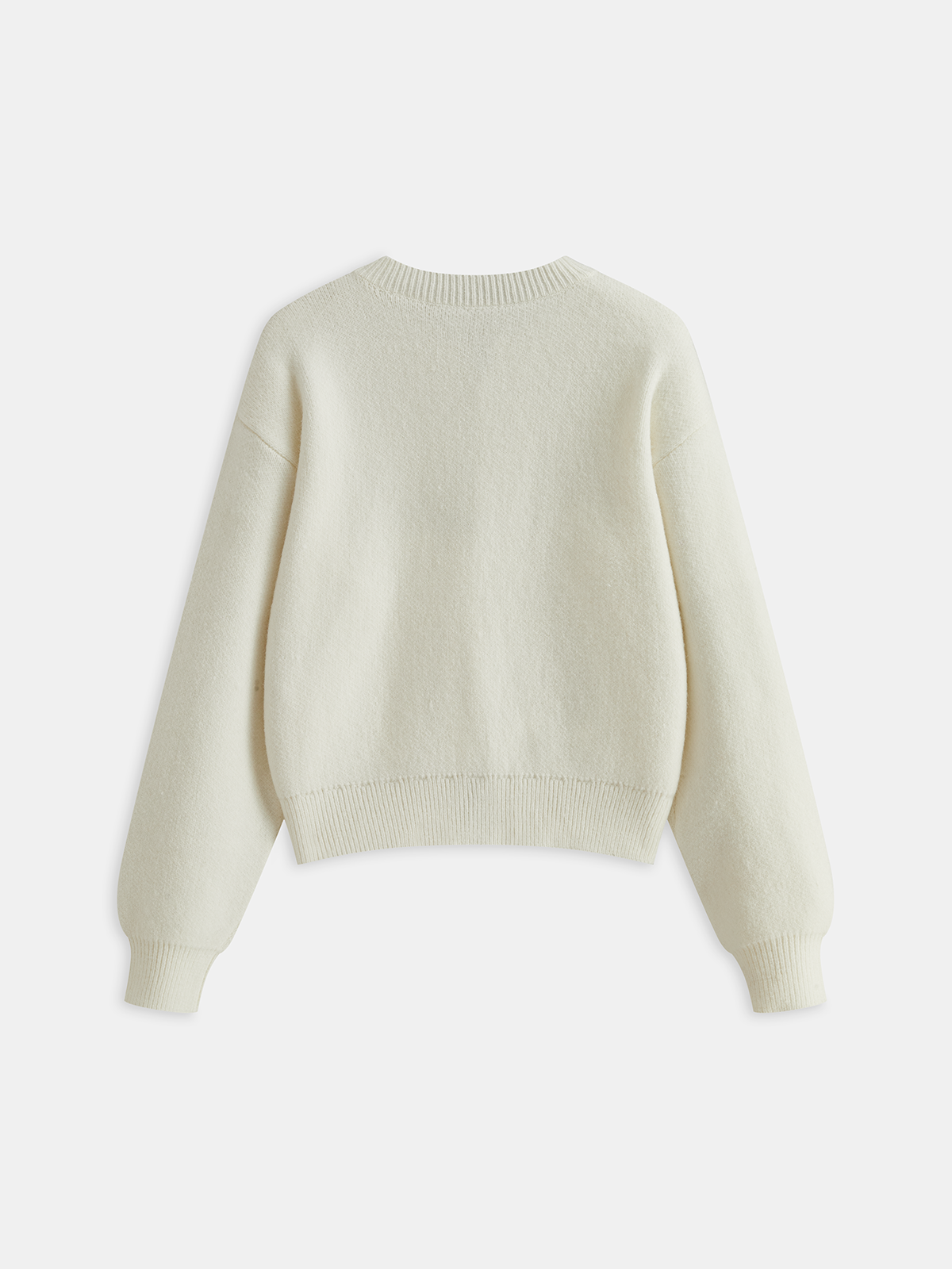 Contrast Knot Button Knit Cardigan-Chicvia