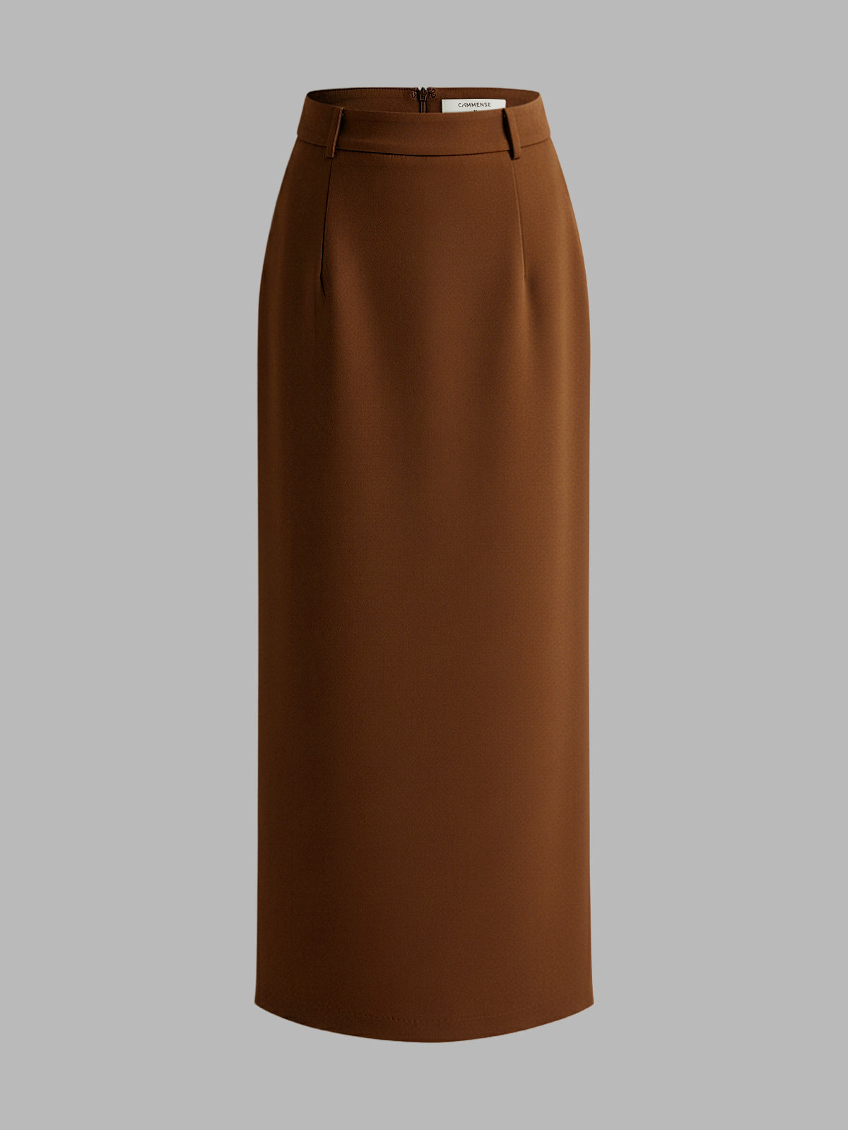 Elegant Slit Back Maxi Skirt Without Belt-Chicvia