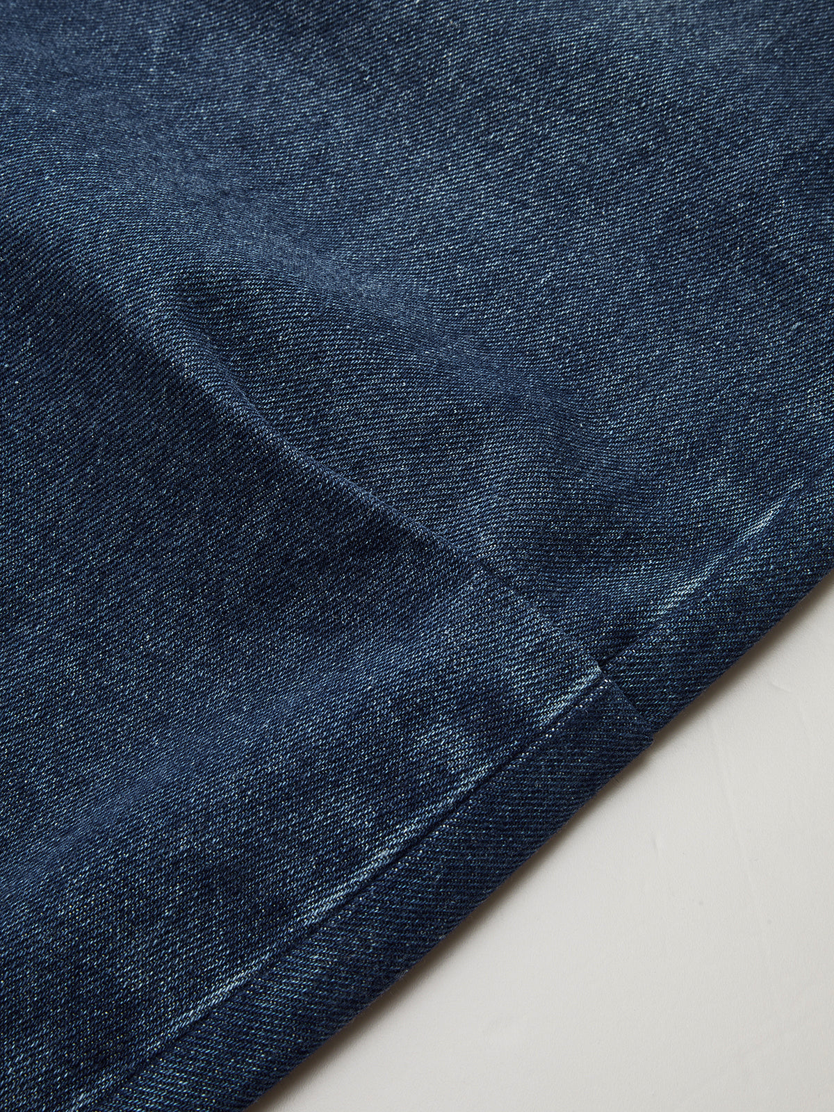 Mid-Waisted Denim Curved-Leg Pants-Chicvia