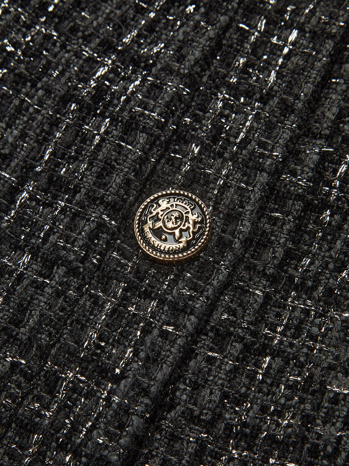 Faux Fur Collar Tweed Belted Mini Dress-Chicvia