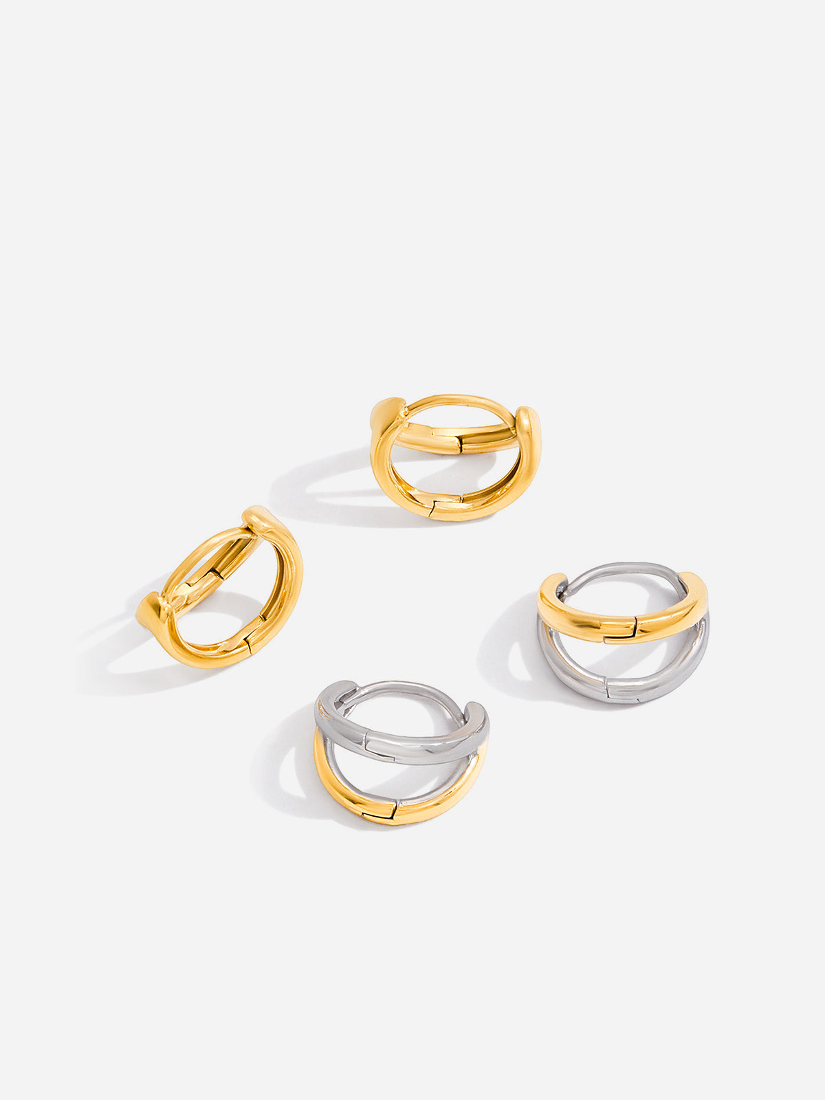 Irregular Shaped Hoop Earrings-Chicvia