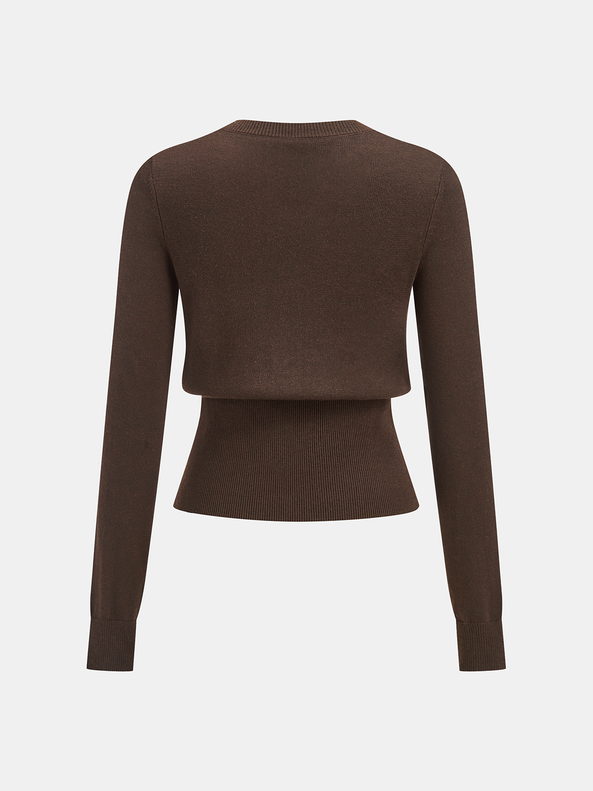 Metal Button Knit Cardigan-Chicvia