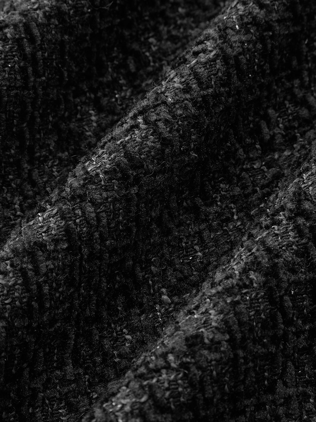 Metal Button Tweed Sleeveless Mini Dress-Chicvia