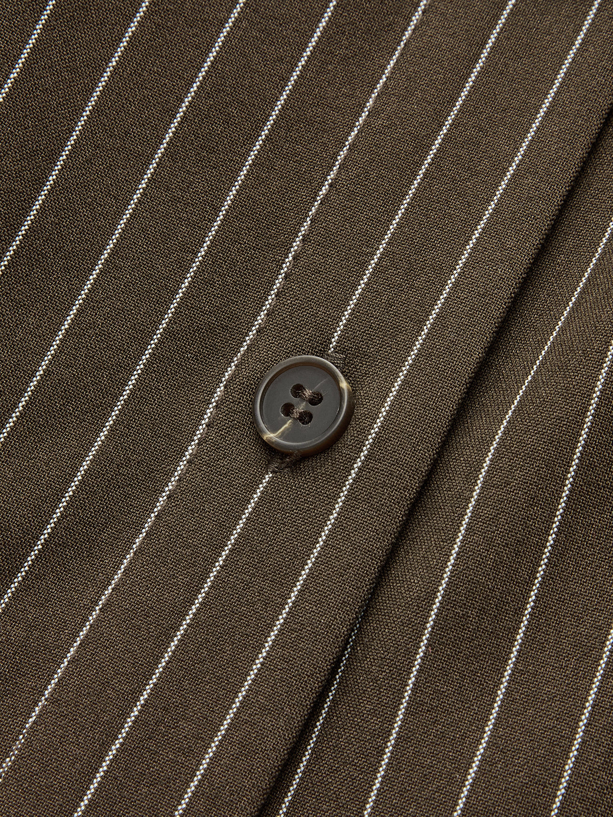 Cinched Waist Striped Shirt-Chicvia