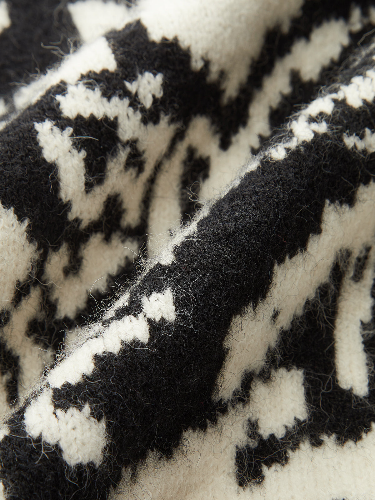 Floral Pattern V-Neck Sweater-Chicvia