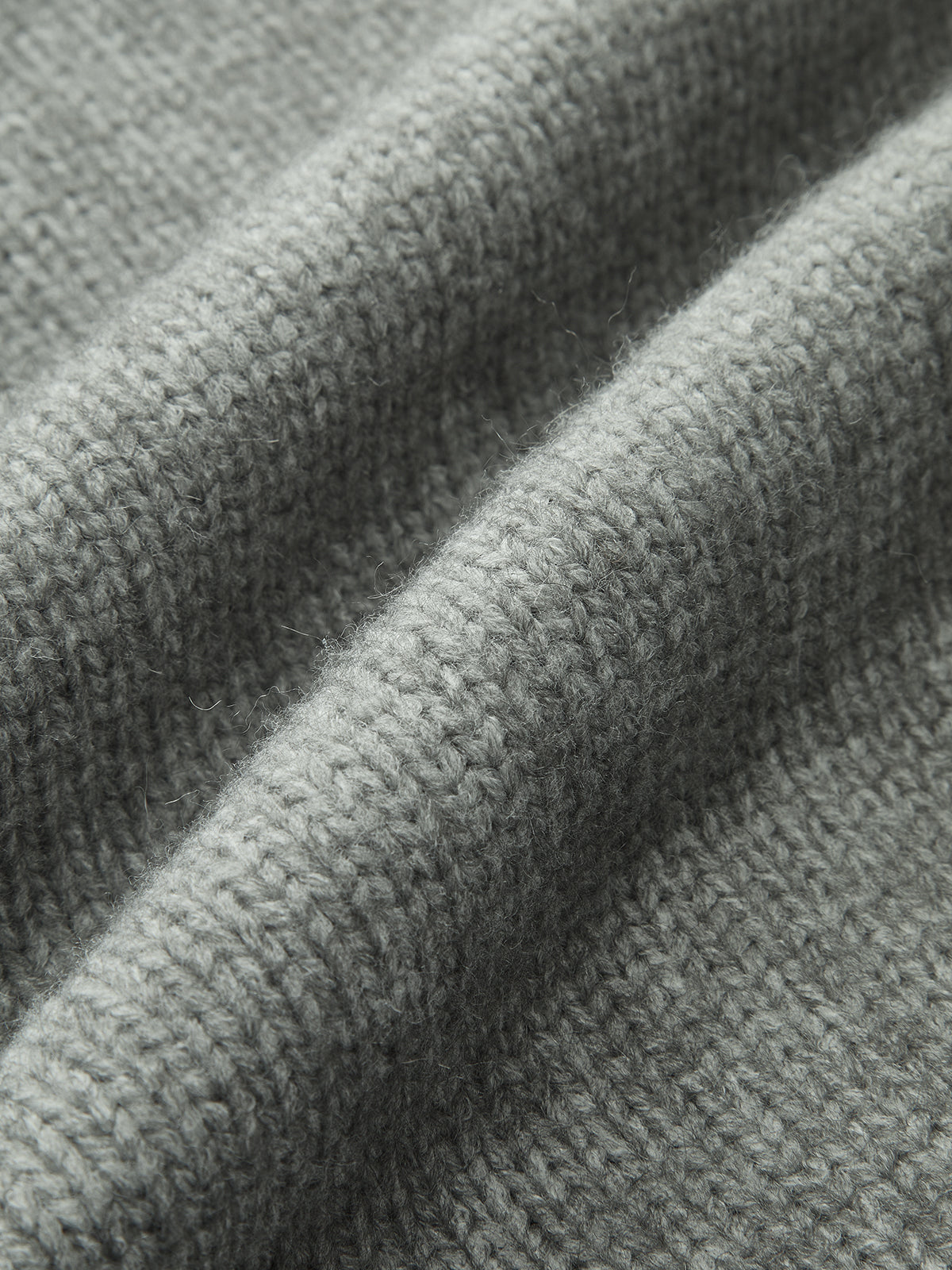 Lapel Zip-Up Knit Cardigan-Chicvia