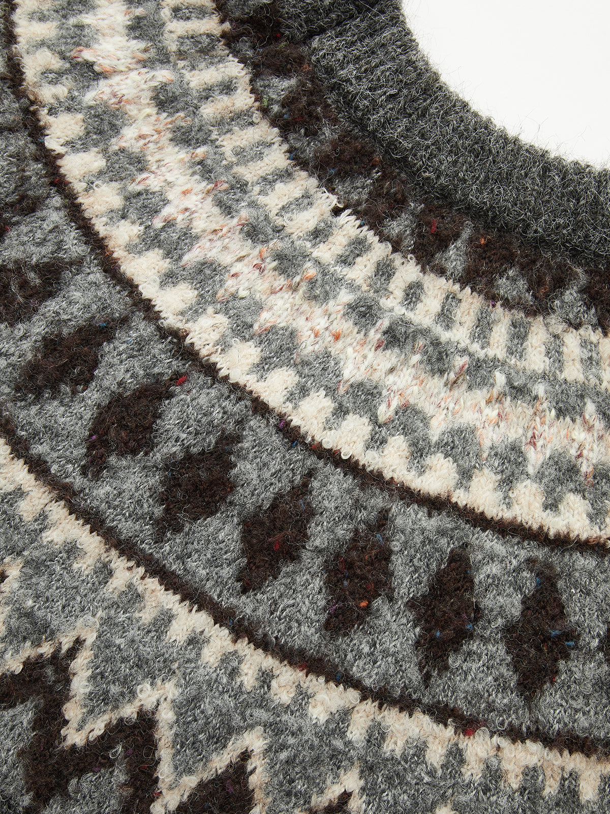 Fair Isle Crew Neck Sweater-Chicvia