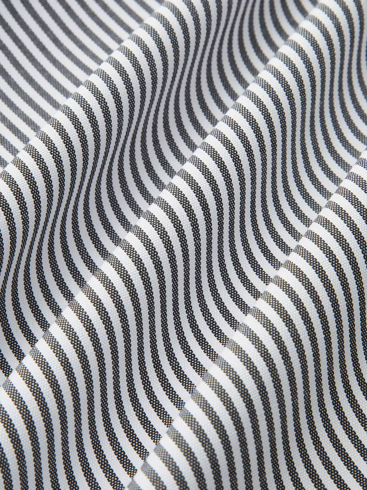 Contrast Trim Striped Belted Shirt Dress-Chicvia