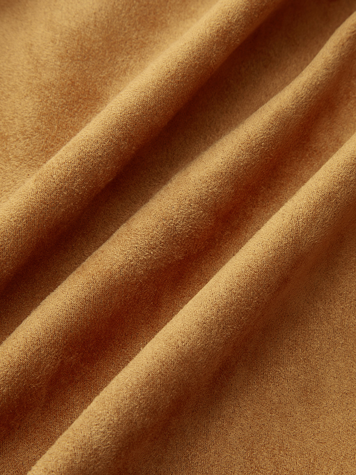 Faux Leather Panel Belted Suede Effect Jacket-Chicvia