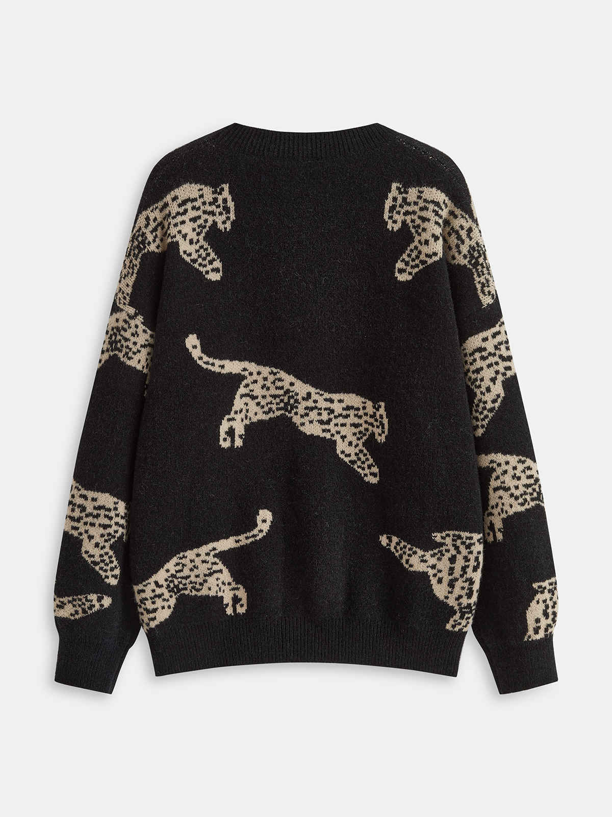 Leopard Print Sweater-Chicvia