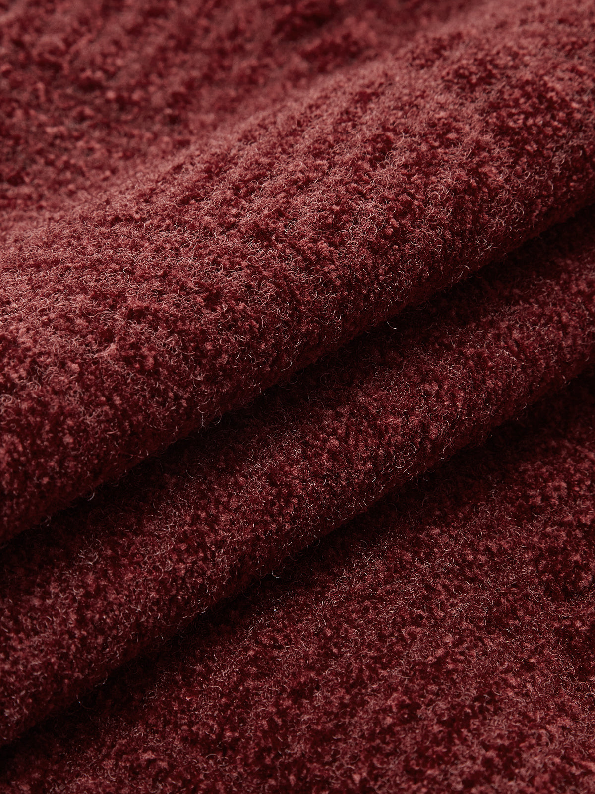 Curved Contrast Trim Chenille Blend Vest-Chicvia