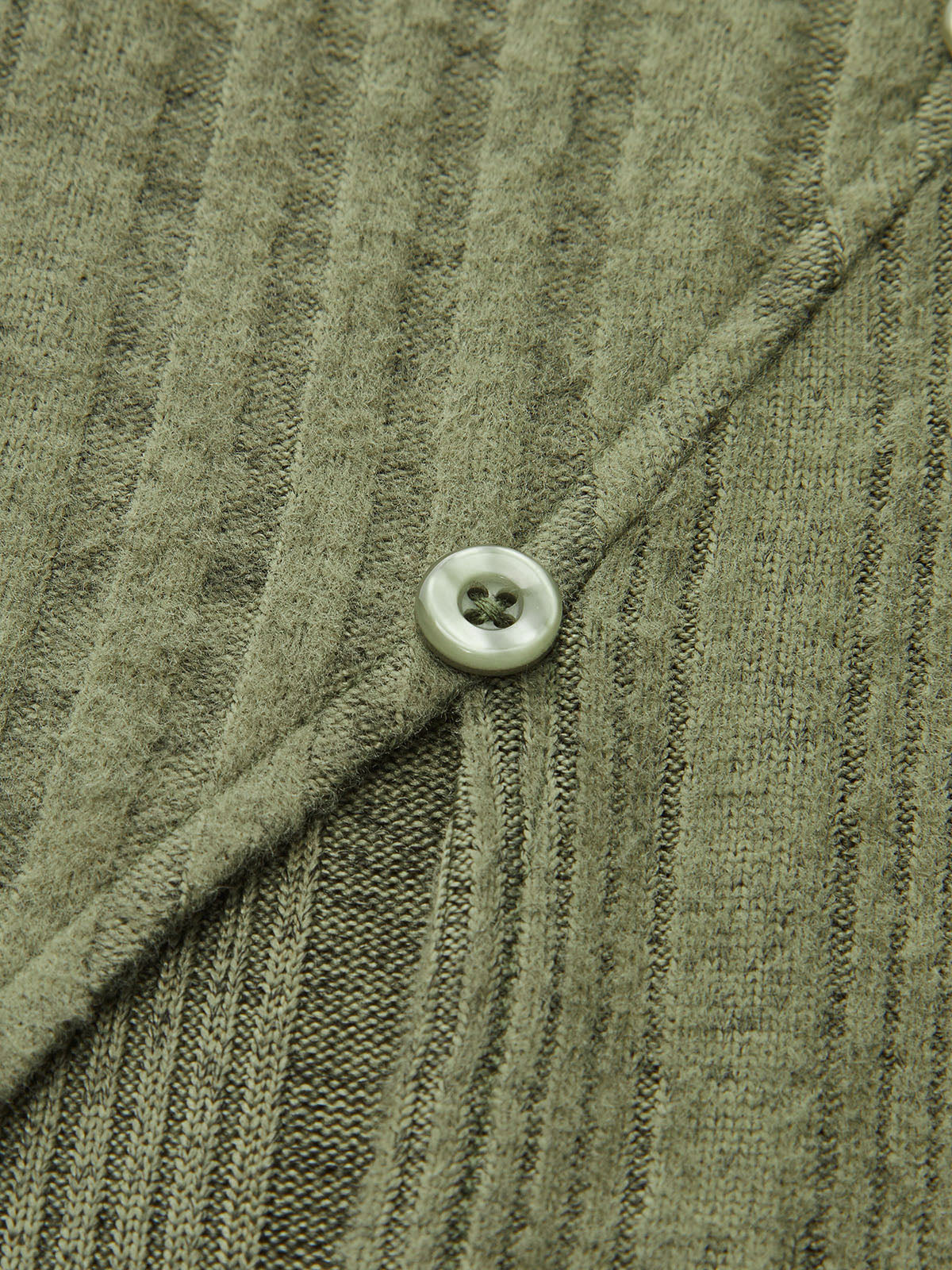 Flared Cuff Asymmetric Ribbed Knit Top-Chicvia