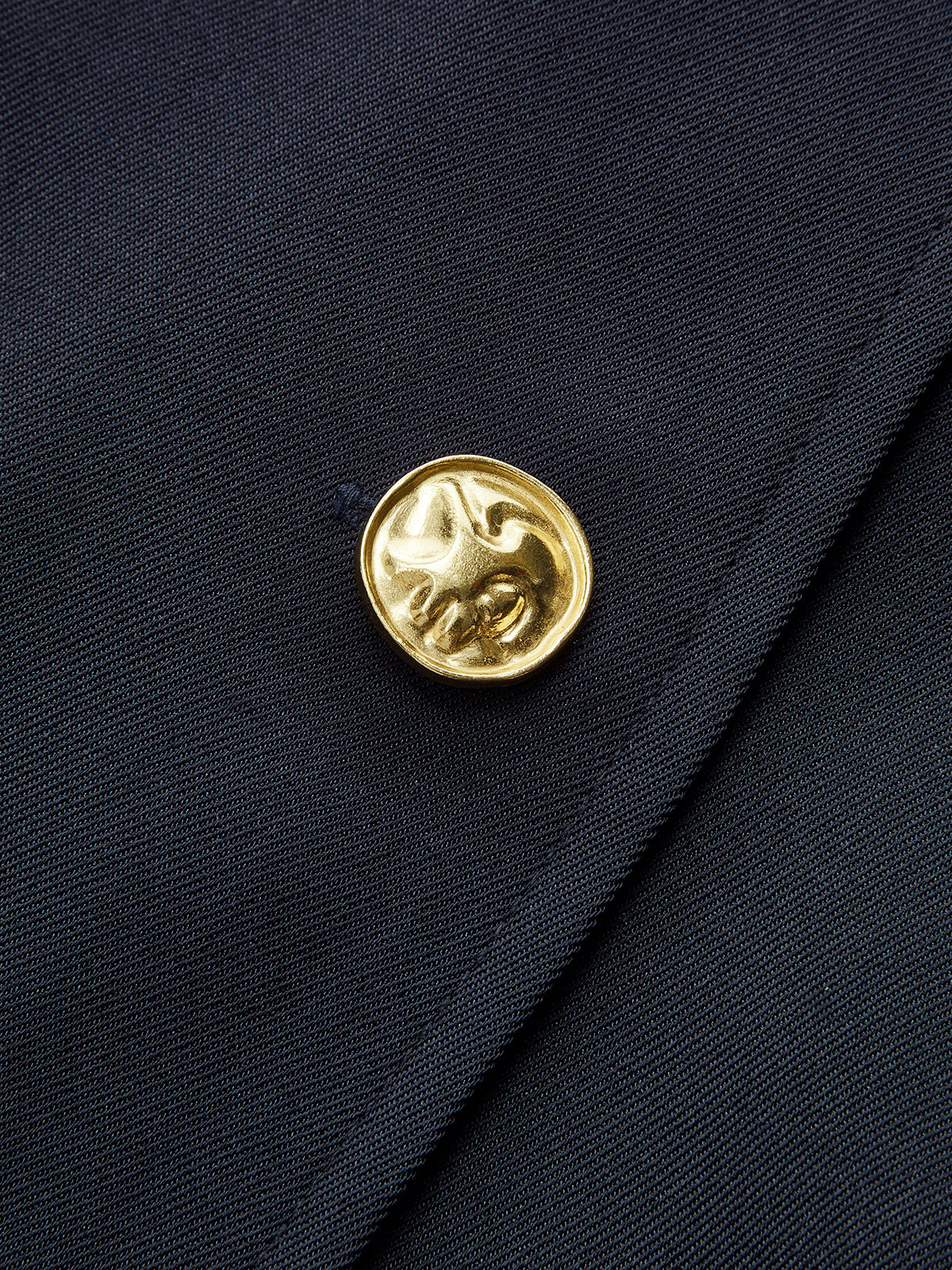 Metal Button Cropped Jacket-Chicvia