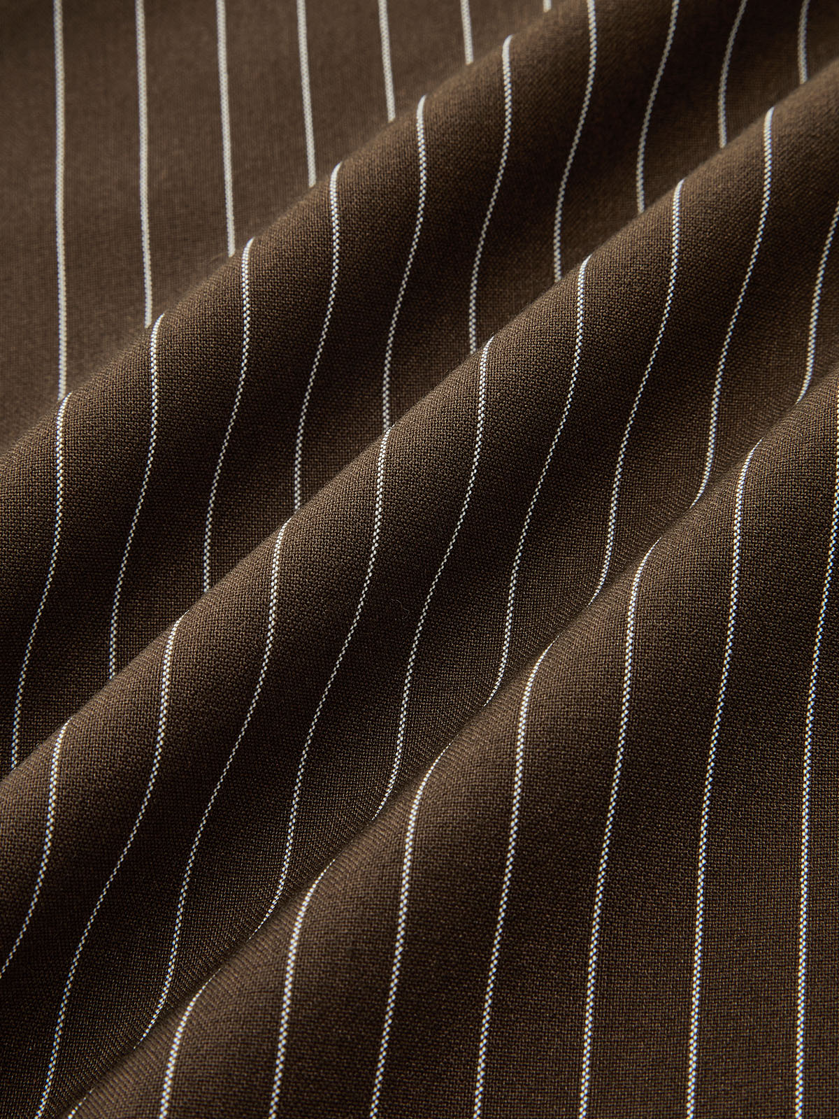 Belted Striped Smart Pants-Chicvia