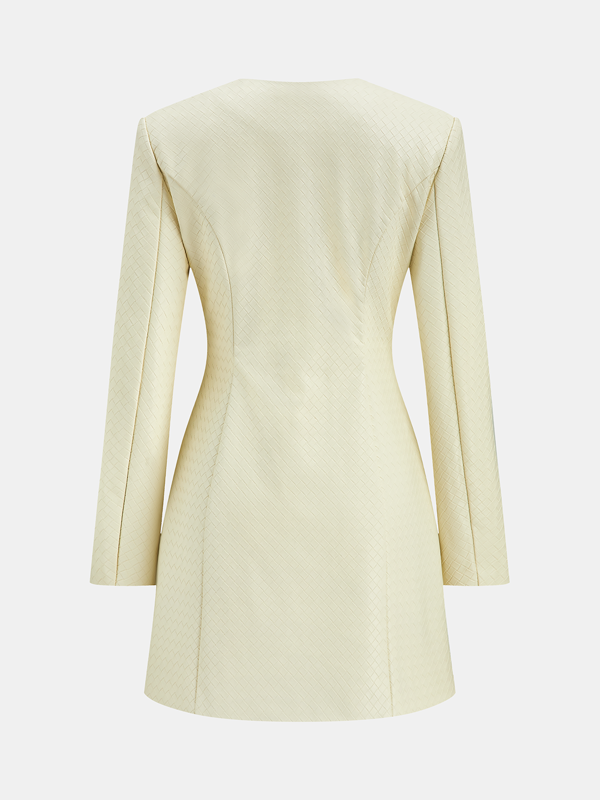 Floral Metal Button Faux Leather Mini Dress-Chicvia