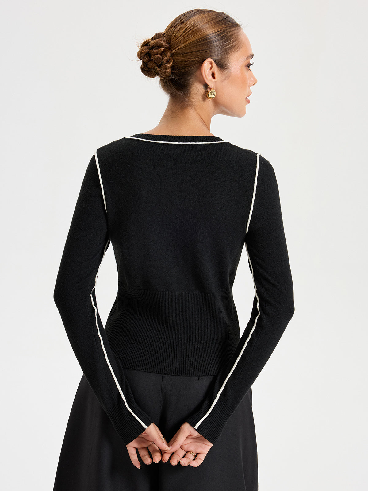 Fine Line Cardigan-Chicvia