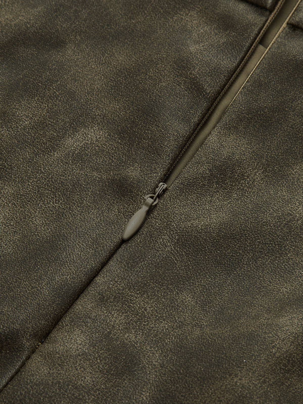 Faux Leather Pleated Shorts-Chicvia