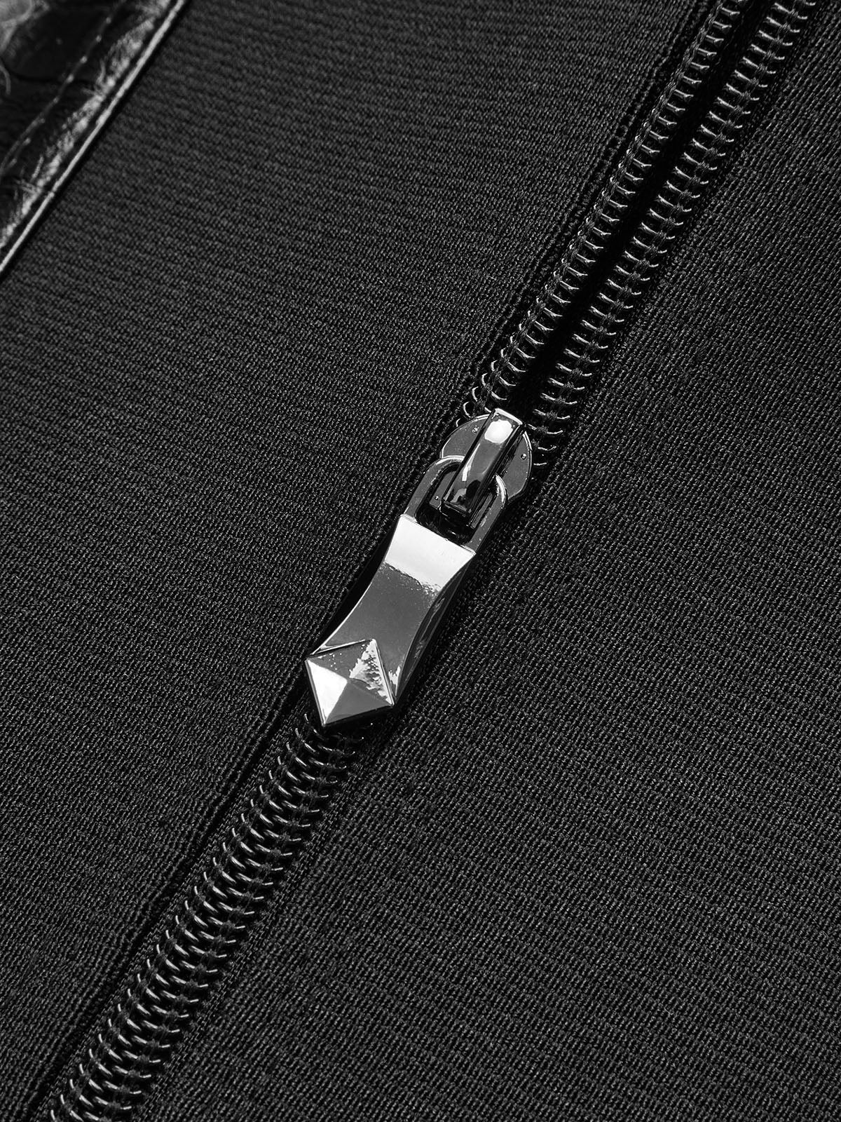 Crocodile Embossed Corset Top-Chicvia